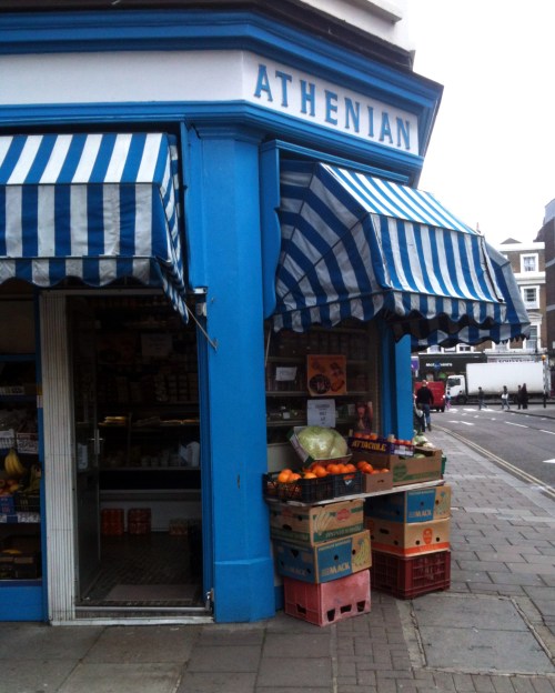 The Athenian shop in Moscow Road, London